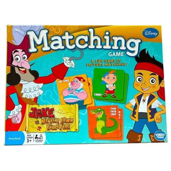 Disney Jr. Matching Game Jake And The Neverland Pirates Preschool Ages 3+ READ - Picture 8 of 8